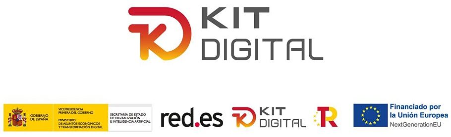 Kit Digital · Gobierno de España · red.es · Plan de Recuperación, Transformación y Resiliencia · Financiado por la Unión Europea, NextGenerationEU